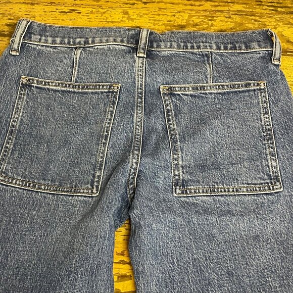 J. Crew Factory Cropped Patch Pocket Utility Jeans Blue Sz 27 PETITE - Picture 7 of 10